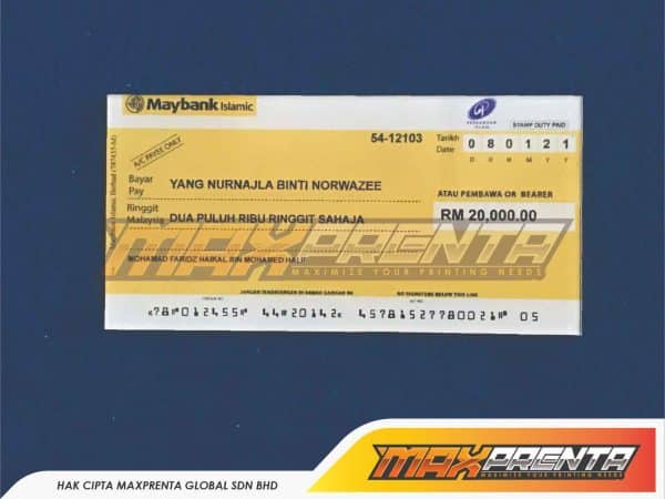 MOCKUP CHEQUE - Image 2